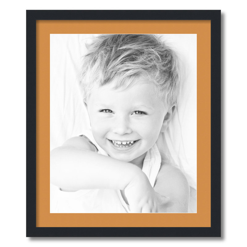 Matte Picture Frame with Mat, Amber