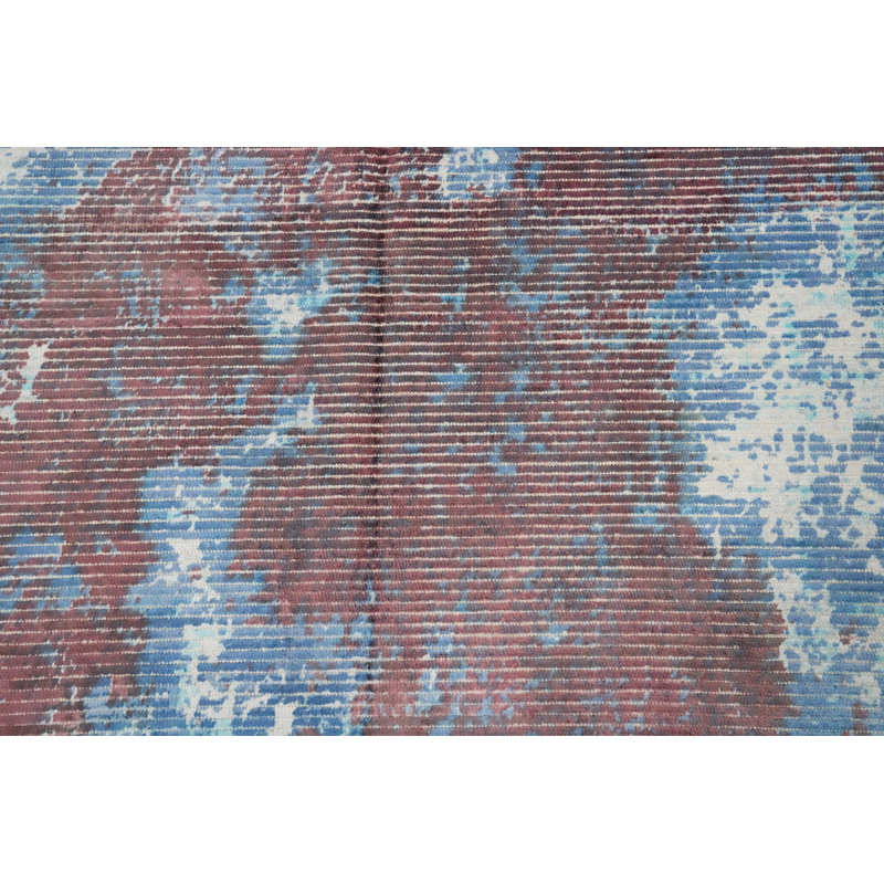 Abstract Handmade Area Rug 5x8