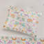 Ensemble de housse de couette réversible en coton simple avec coussin décoratif-117539143