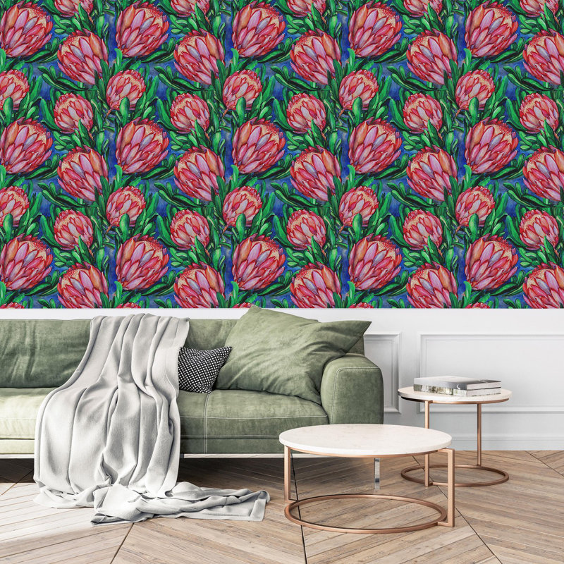 Floral Tile, 2.08' W x 18.75' L