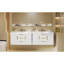 Meuble-lavabo 36 po, rangement mural flottant avec lavabo en résine, 2 tiroirs + 2 armoires, 2 planches-1813220274
