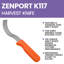 Outils de jardinage Row Row Crop Harvest