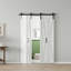 CHIC Mode Doors Porte de grange double pliante en panneau de fibres à densité moyenne à panneau de fibres à densité moyenne de 48 po x 84 po avec quincaillerie-100146265-111065509