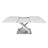 Modern Dining Table, Extendable Dining Table With Crossed Base, Large Dining Table