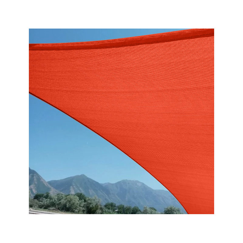 Toile d'ombrage triangulaire ShadeSheet, Rouge