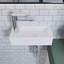 Liberty 370mm x 180mm White Ceramic Rectangular Wall Hung Basin Bathroom Sink