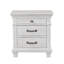 Transitional Style 1Pc Nightstand Metal Handles Dental