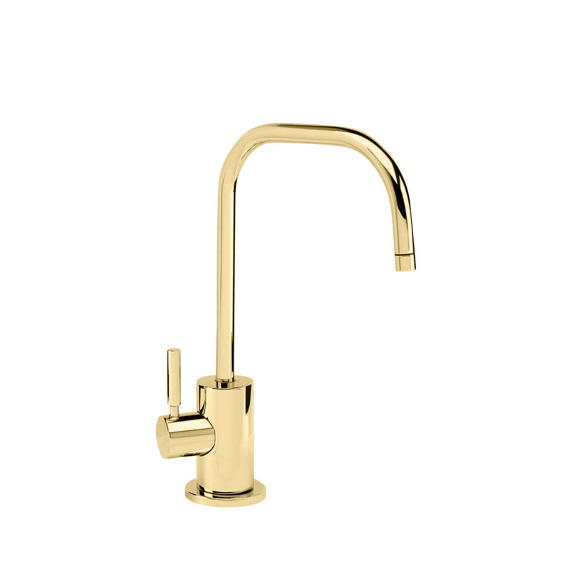 Fulton Cold Only Filtration Faucet, Unlaquered Polished Brass