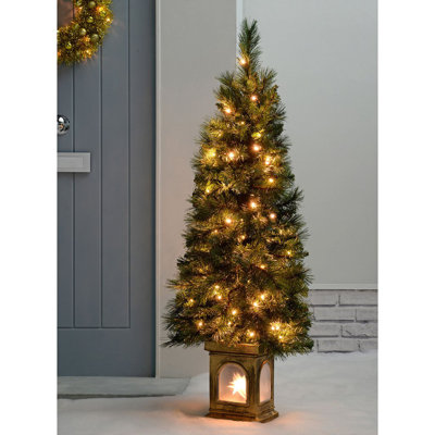 Victorian 3.94' H Lighted Artificial Pine Christmas Tree