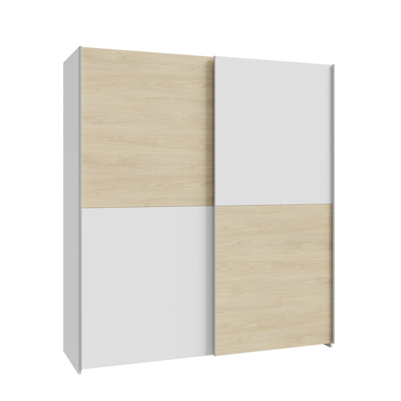 Myrtil 2 Door Manufactured Wood Wardrobe, 190cm H x 170cm W x 61cm D