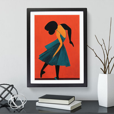 Dancer Woman In Abstract No.3 - Single Picture Frame Print