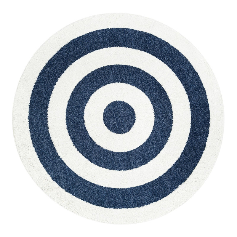 Deiah Geometric Indoor Rug, Round 7'10"