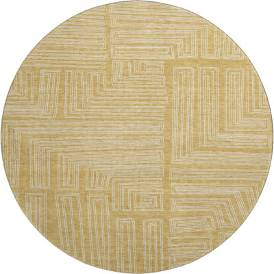 Premium Machine Washable Harrietstown AMF1045 Geometric Rug