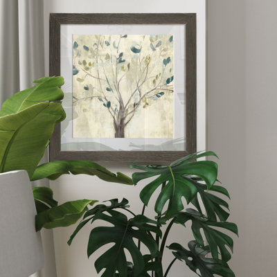"Trees of Blue I", reproduction d’art encadrée