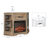 Lakeisha TV Stand for to 43" with Electric Fireplace Included-1460448939