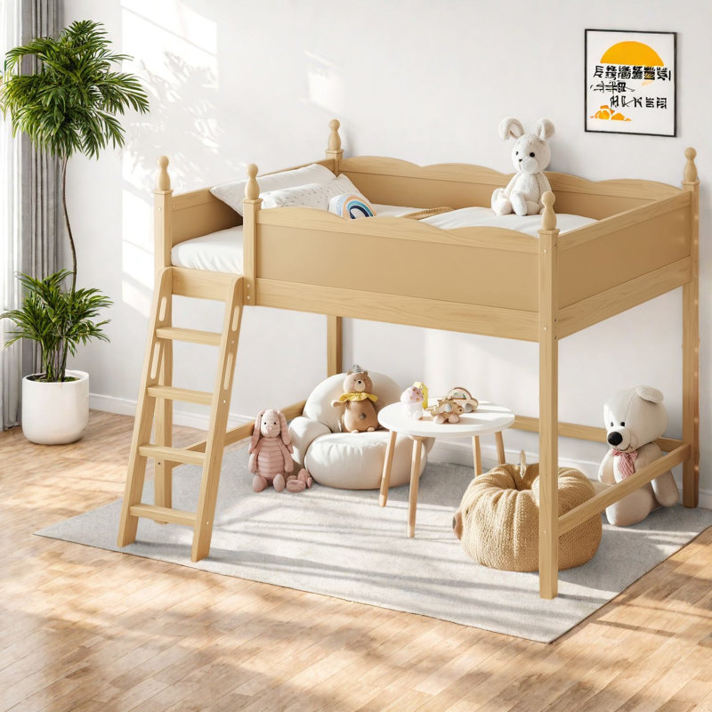 Lits peu encombrants avec rangement, loft moderne en bois aggloméré pour la maison