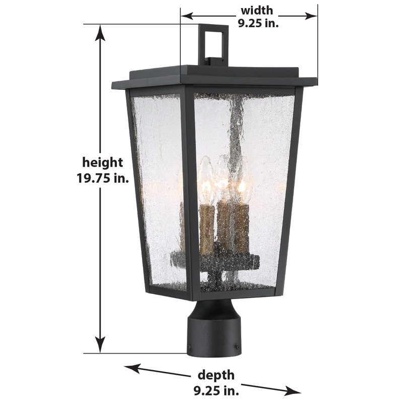 Tête de lanterne d’extérieur 4 lumières Parkins