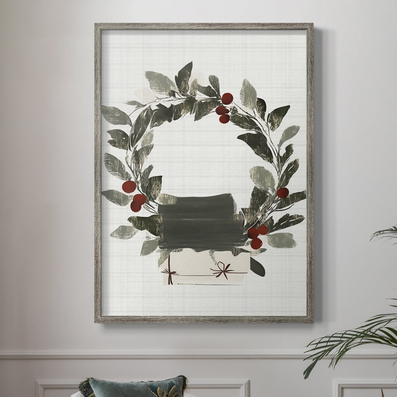 «Christmas Holiday Art» CECLX, reproduction d'art encadrée - bois massif, H 11 po x l 9 po