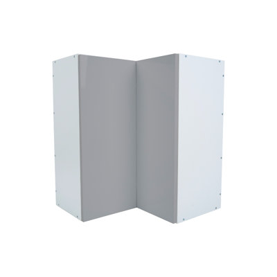 Radiance Ready to assemble Matte Gray Wall Corner Kitchen Cabinet