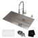 KRAUS 30-in Standart PRO™ Kitchen Sink Combo Set with Bolden™ Kitchen Faucet and Soap Dispenser