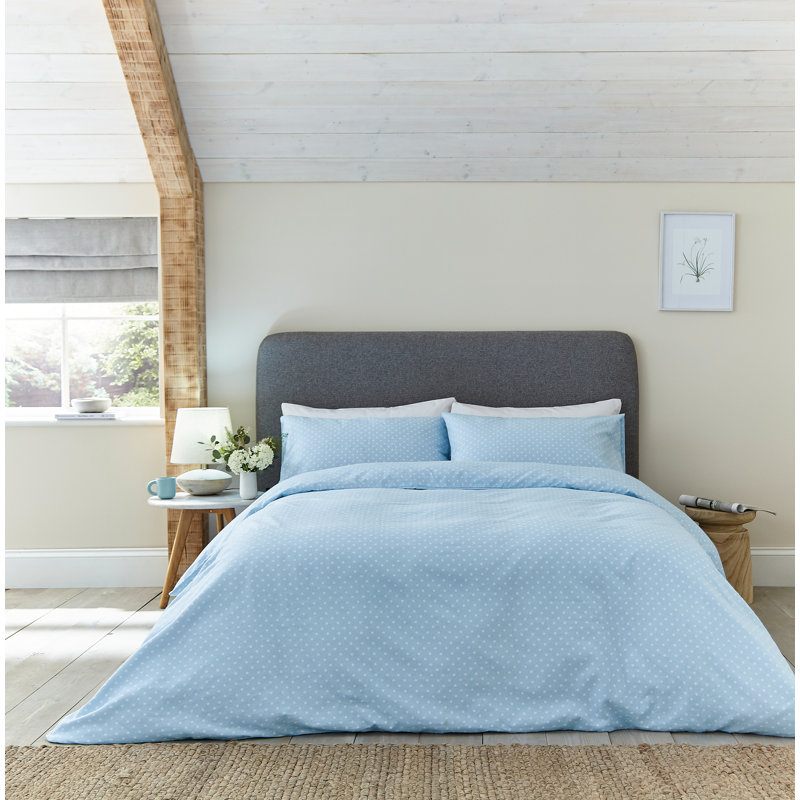 Duvet Cover Set, Blue, Super King - 2 Standard Pillowcases