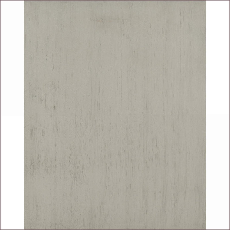 Table de chevet 2 tons avec 2 tiroirs et casiers Modern Farmhouse - gris clair / brun foncé