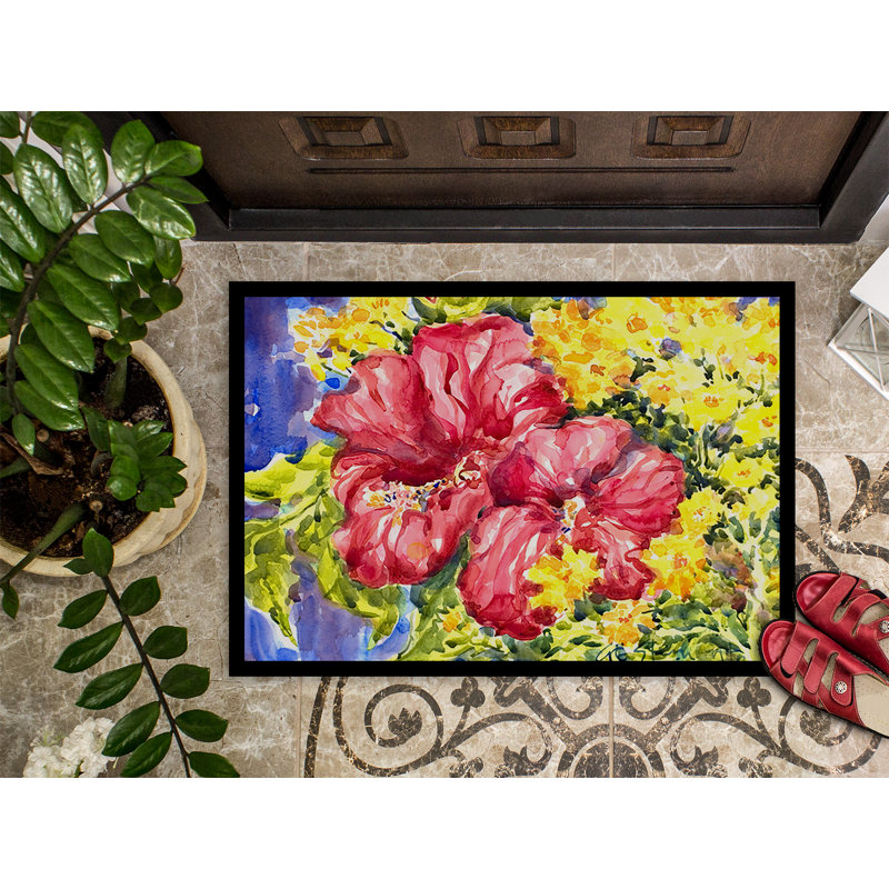 Tannersville Floral Indoor Rug, Rectangle 1'6" x 2'3"