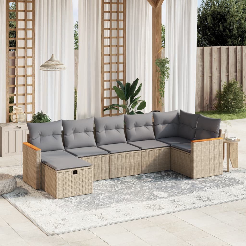 Gartensofa mit Kissen