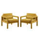 Brennyn Upholstered Velvet Accent Armchair Set of 2