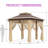 13' X 13' Pop Up Gazebo Hexagonal Outdoor Canopy Shelter Instant Patio Gazebo Tent With Mesh Netting-109762851