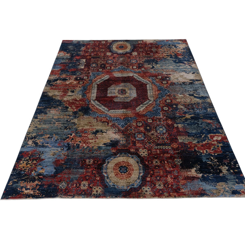 Hand Knotted Wool Area Rug