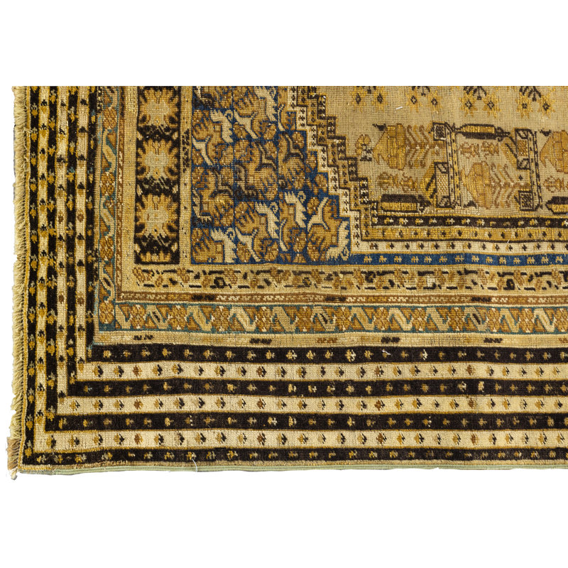 Hand-Knotted High-Quality Multi-Colored Area Rug
