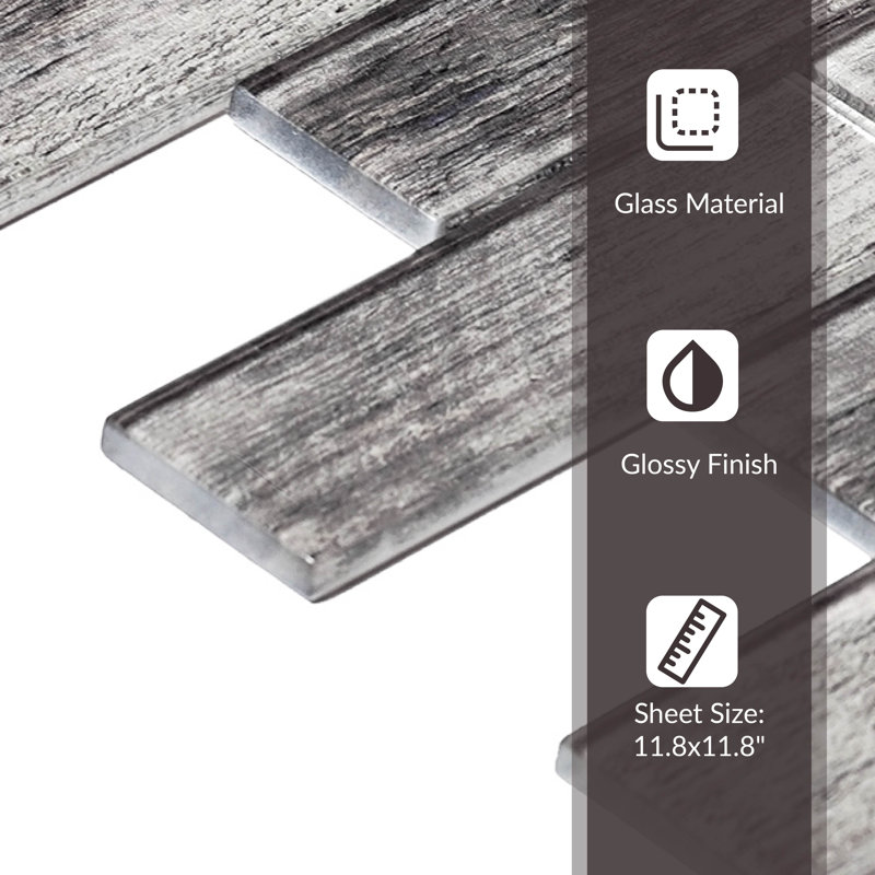 1.9 in. x 5.9 in. Glossy Tile