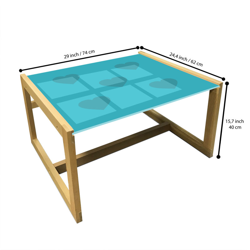 Jais Sled Coffee Table, 40cm H x 74cm W x 62cm D