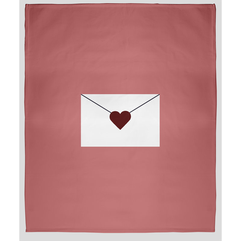 Birdsall Blanket, W76 x L101cm, Light Red/Wine Red