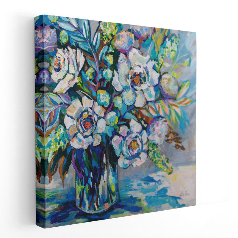 «Feeling Blue I», reproduction d'art sur toile, H 40 po x l 40 po