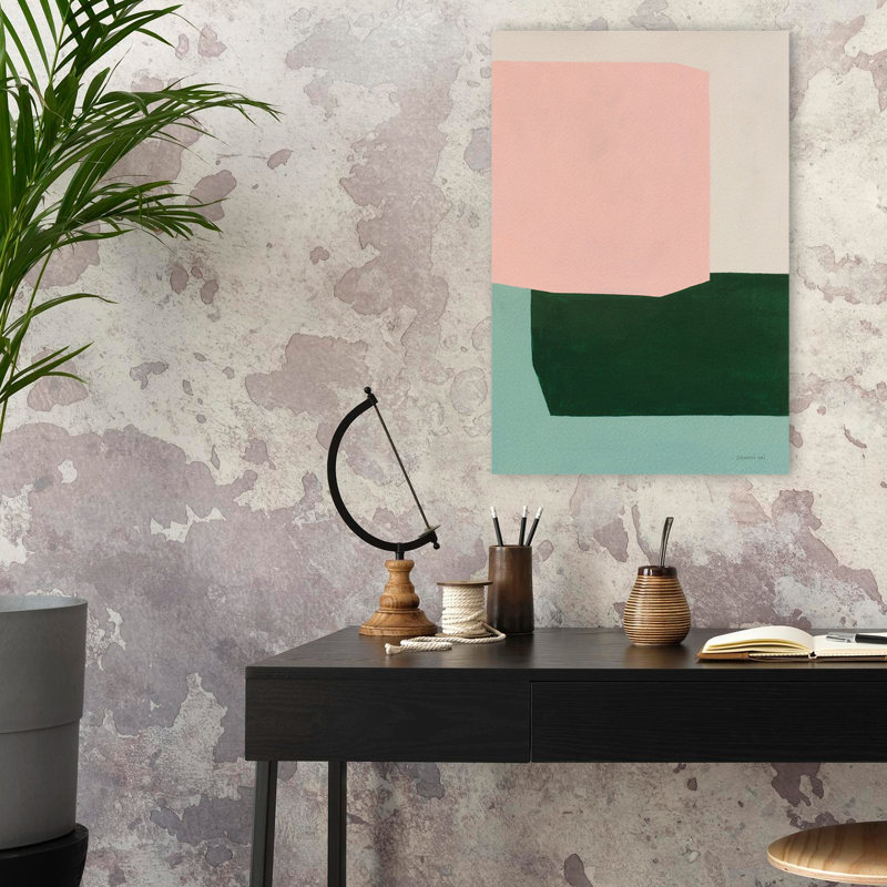 Art abstrait et turquoise Chroma, H 24 po x l 16 po