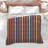 Yellow Red Stripes Comforter-128574146