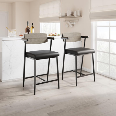 Faux Leather Accent Chair