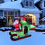 Lighted Inflatable Santa With Helicopter Outdoor Christmas Decoration -7'