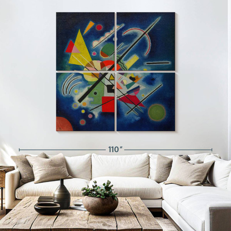 Avery - peinture bleue - 1924, H 74 po x l 74 po