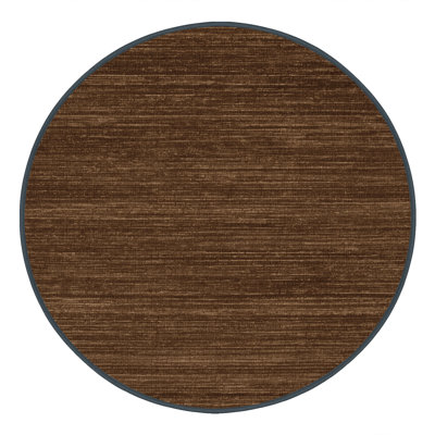 Tapis brun uni lavable à la machine