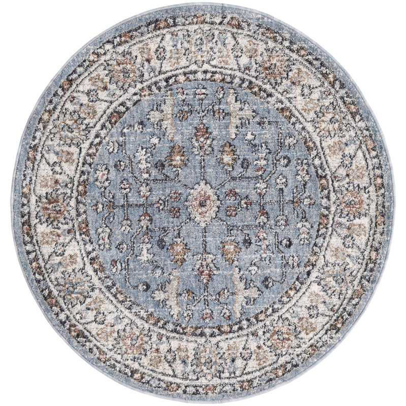 Erica Floral Indoor Rug, Round 3'3"