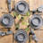 over&back Stackable 12-Piece Semi Hand-Finished Stoneware Dinnerware Set-99305510