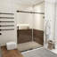 Porte de douche sans cadre avec verre transparent l 60 po x H 74 po