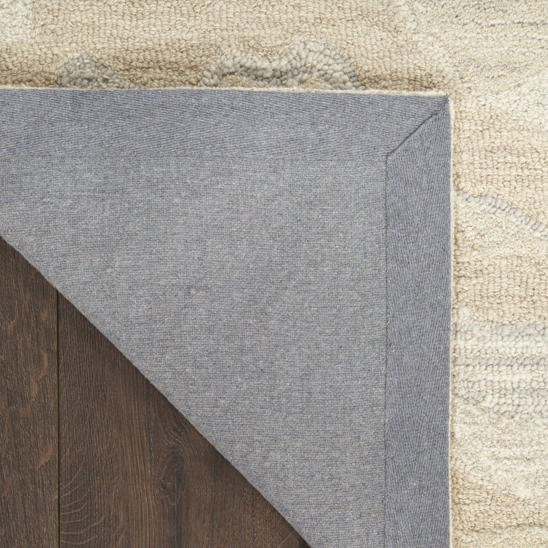 Ilijan Abstract Area Rug in Beige, Runner 7'9" x 9'9"