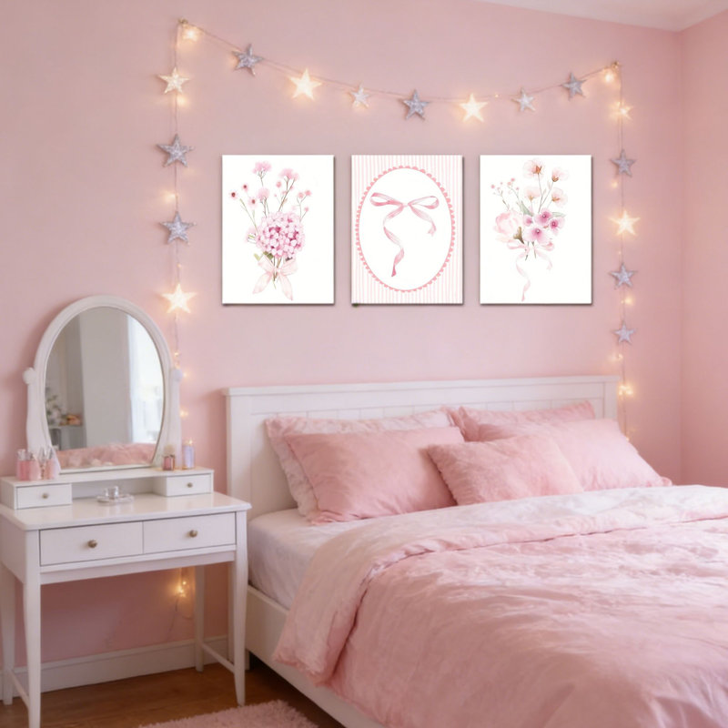 Ensemble de 3 pièces d'art mural sur toile 16 "x 24"