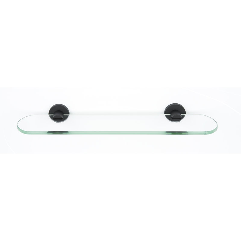 Bracket Shelf, 0.63" H x 24" W x 5" D, Matte Black