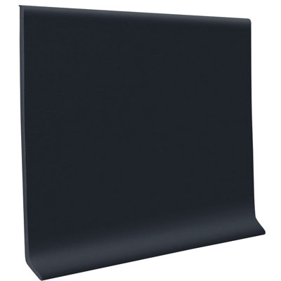 Vinyl (TV) 4" H x 48" L x .080" Thick Wall Base Color Black (Set of 30)