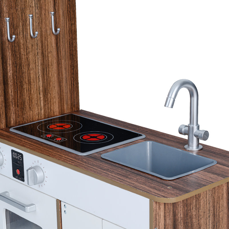 Little Chef Palm Springs Classic Kids Play Kitchen with 6 Accessories